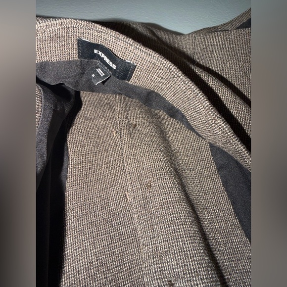 Express Brown Textured Vest NWOT - Picture 4 of 4
